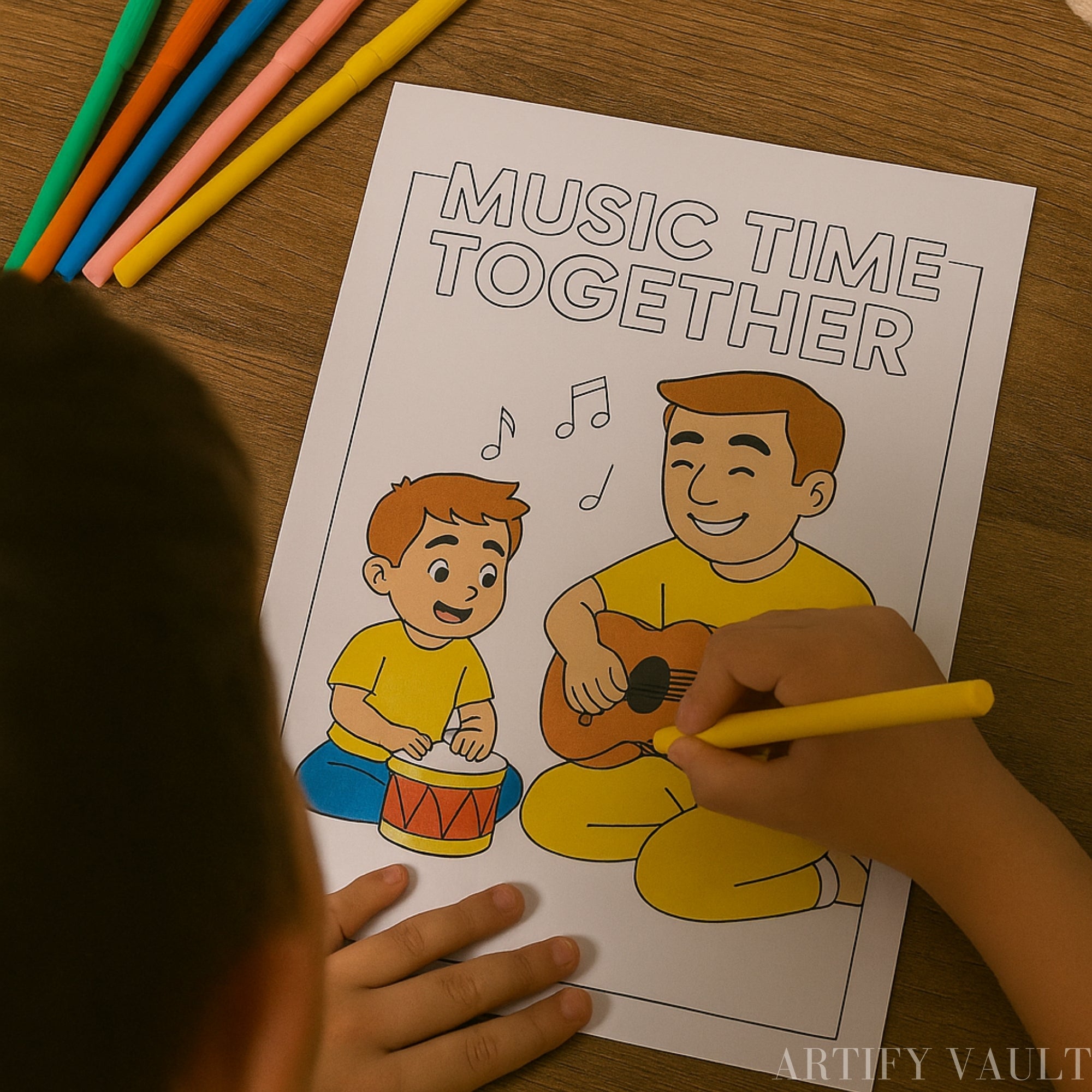 Hooked on Dad – Printable Kids’ Coloring Book (Ages 4–9)