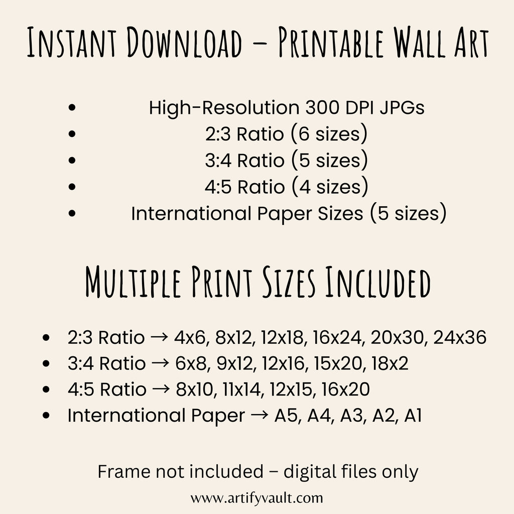 Minimalist Leaf Line Art – Printable Wall Art Digital Download
